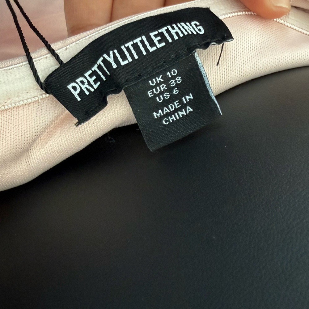 PrettyLittleThing‎ Blush Off-Shoulder Mini Dress. NWT - Picture 5 of 7